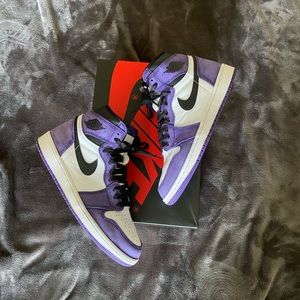AIR JORDAN 1 COURT PURPLE